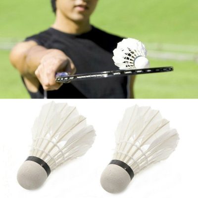 Goose feather ports training sports shuttlecocks (6)